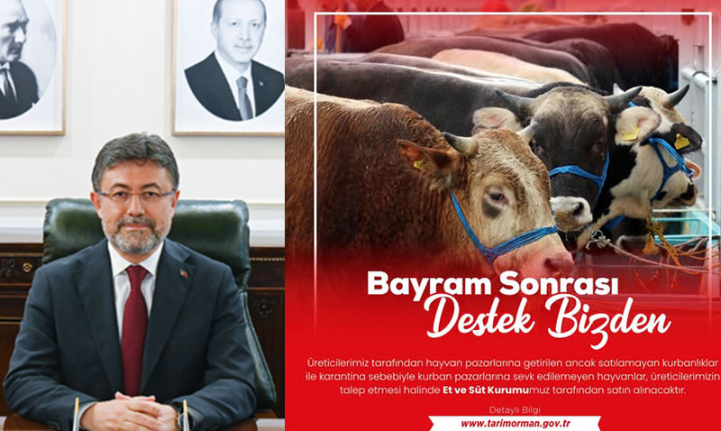 Bakan Yumakl’dan Kurbanlk Aklamas: Satlamayan Hayvanlar ESK Alacak