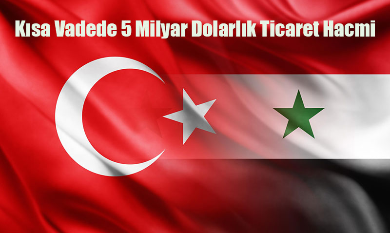 Trkiye ve Suriyeden Ortak Hedef: Ksa Vadede 5 Milyar Dolarlk Ticaret Hacmi