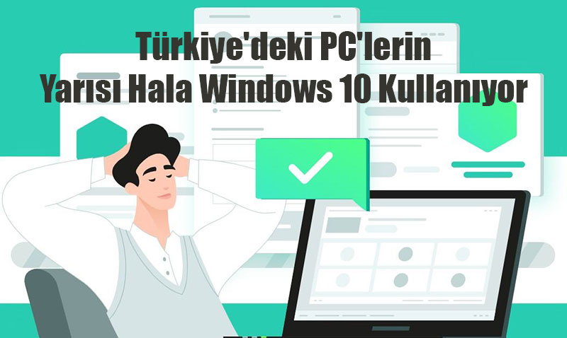 Trkiye’deki PC’lerin Yars Hala Windows 10 Kullanyor