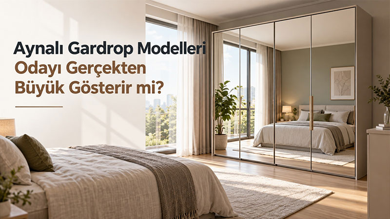 Aynal� Gardrop Modelleri Oday� Ger�ekten B�y�k G�sterir mi?