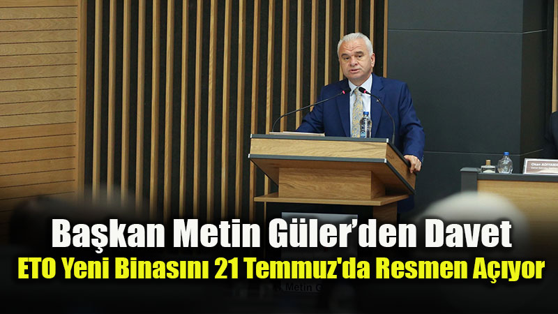 Eski�ehir Ticaret Odas��n�n Yeni Hizmet Binas� ��in Resm� A��l�� Tarihi Belli Oldu