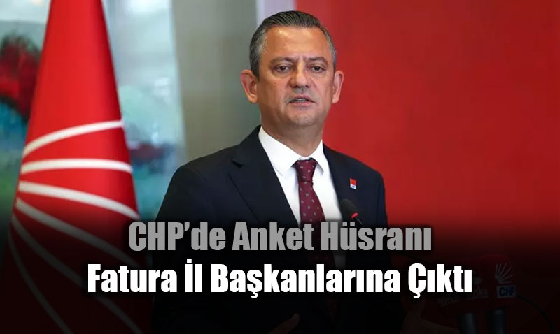 CHP�de Anket Depremi: �zg�r �zel�den �l Ba�kanlar�na "Silkelenin" Resti!<