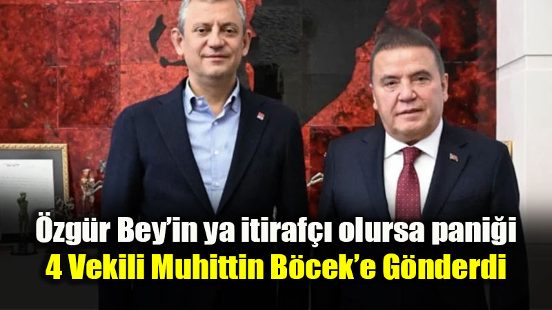 CHP�de Kazan Kayn�yor: �zg�r �zel�den Muhittin B�cek�e "�tiraf�� Olma" Heyeti!<