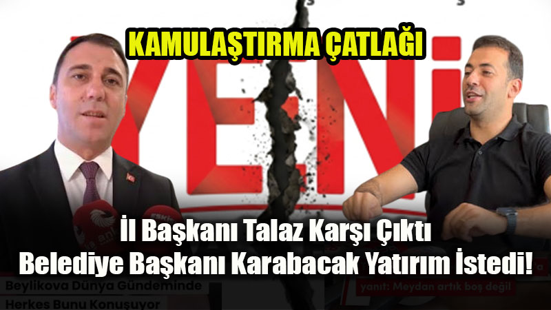 Stratejik Maden Karar� Partiyi �kiye B�ld�: �l Ba�kan� Sert ��kt�, Belediye Ba�kan� Destek Verdi<