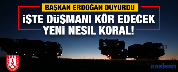 Başkan Erdoğan: Yeni nesil koral projesi başlatıldı