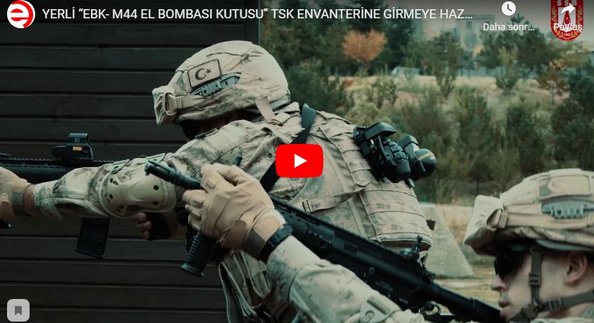 YERLİ “EBK- M44 EL BOMBASI KUTUSU” TSK ENVANTERİNE GİRMEYE HAZIR