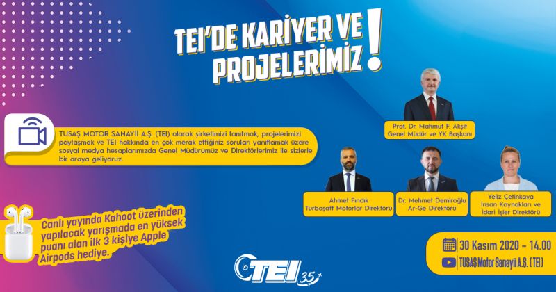 TEI, öğrencilerin sorularını canlı yayında yanıtlıyor