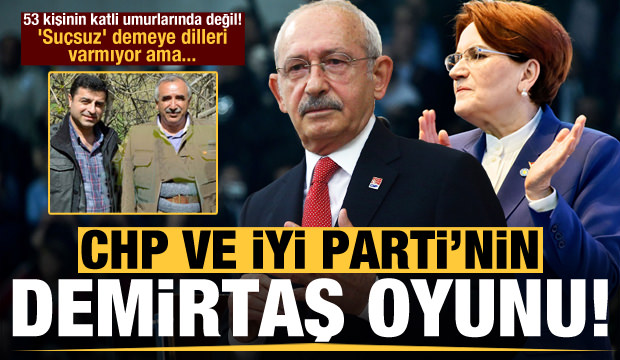 CHP ve İYİ Parti’nin Demirtaş oyunu! ’Suçsuz’ demeye dilleri varmıyor ama..