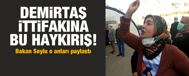 Demirtaş ittifakına bu haykırış! Bakan Soylu o anları paylaştı!