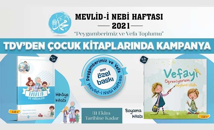 TDV çocuk kitaplarında Mevlid-i Nebi Haftası’na özel kampanya