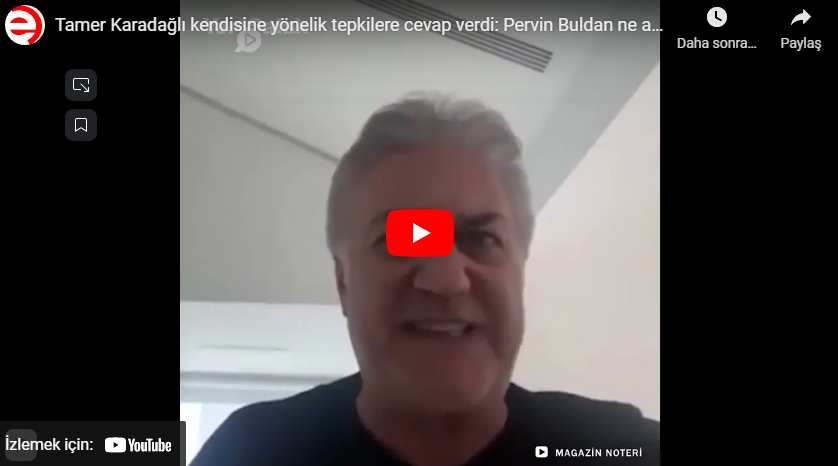 Tamer Karadağlı kendisine yönelik tepkilere cevap verdi: Pervin Buldan ne alaka?