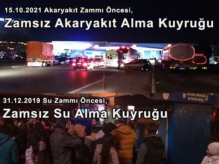 Zam Öncesi Alışılmış Görüntüler: Zamsız Almak İçin Sıraya Girdiler