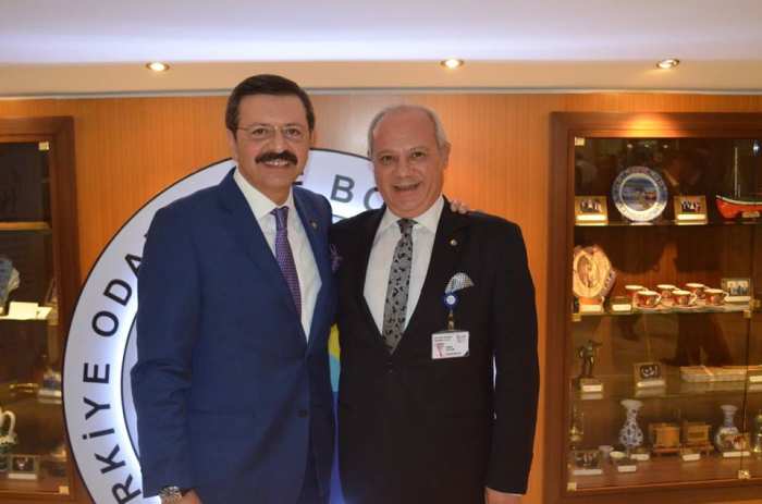 ZEYDAN TOBB BAŞKANI M.RİFAT HİSARCIKLIOĞLU’NU KUTLADI