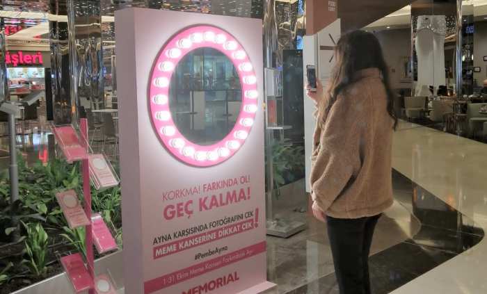 MEME KANSERİ FARKINDALIĞI İÇİN “PEMBE AYNA” SENİNLE!