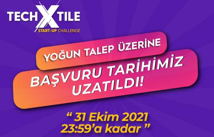TECHXTILE START-UP CHALLENGE BAŞVURULARI 31 EKİM’E KADAR UZATILDI
