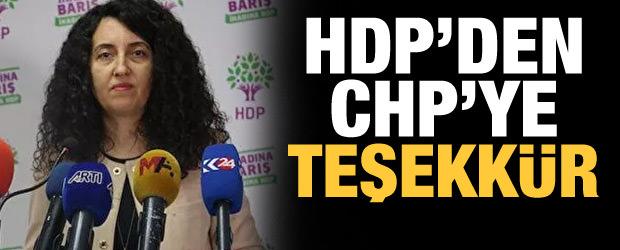 HDP’den CHP’ye tezkere teşekkürü