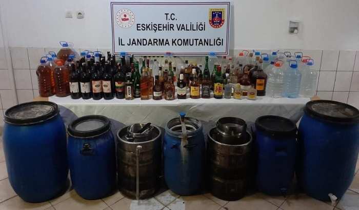 581 litre sahte içki ele geçirildi