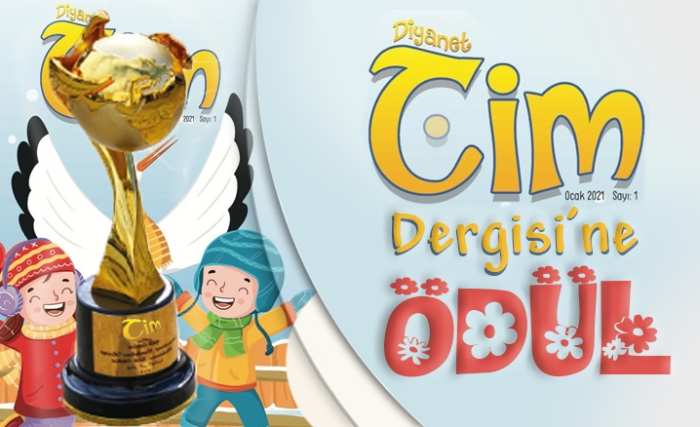 Diyanet Cim Dergisi "En Yeni Çocuk Dergisi" ödülüne layık görüldü