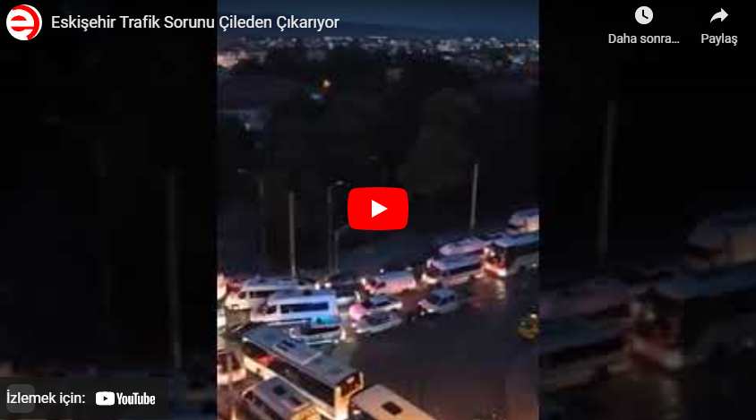 Eskişehir’de Trafik Raydan ÇIKTI!