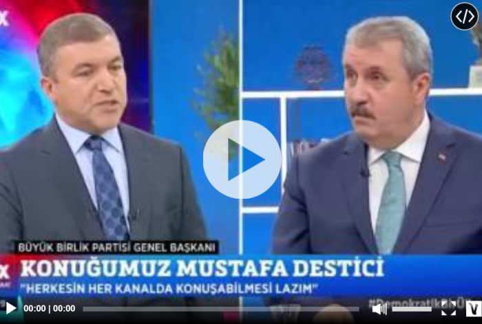 Mustafa Destici, Küçükkaya’yı terletti