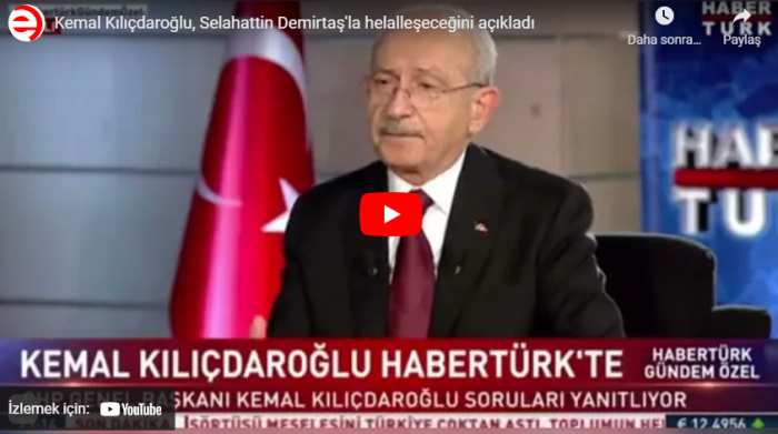 Demirtaş’ın helalleşme cevabına Kılıçdaroğlu’ndan yanıt!