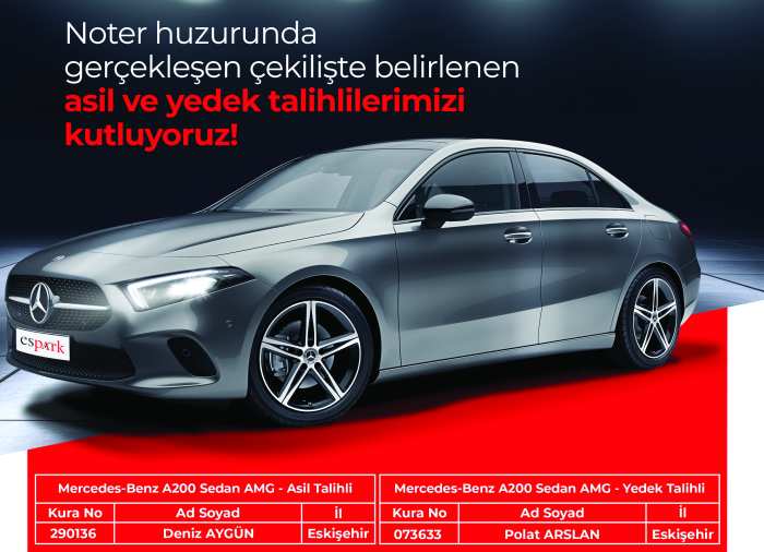 Espark’tan Otomobil Kazanan Talihli Belirlendi