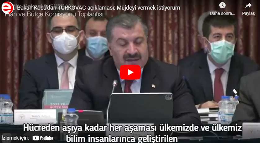 Bakan Koca’dan TURKOVAC açıklaması: Müjdeyi vermek istiyorum