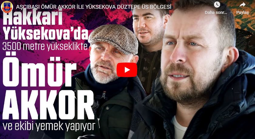 Şef Ömür Akkor, 3.500 Metrede Jandarma Özel Harekat İçin Yemek Yaptı