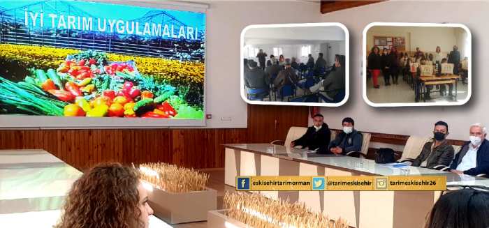 İYİ TARIM UYGULAMALARI VE ORGANİK TARIM EĞİTİMLERİ DEVAM EDİYOR