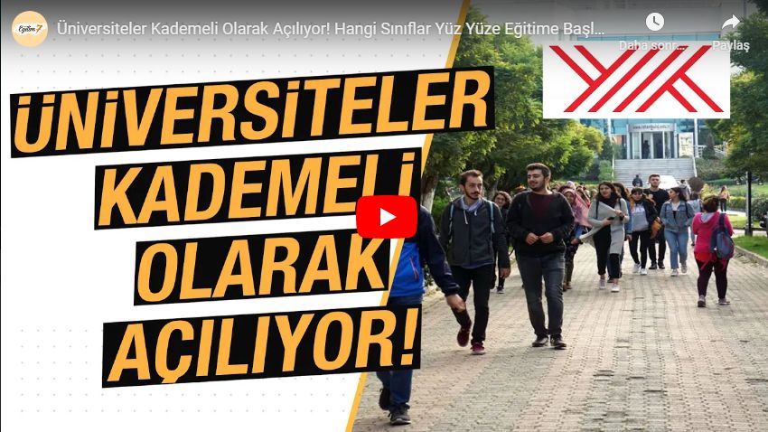 Bahar Döneminde Üniversiteler Açılacak mı?