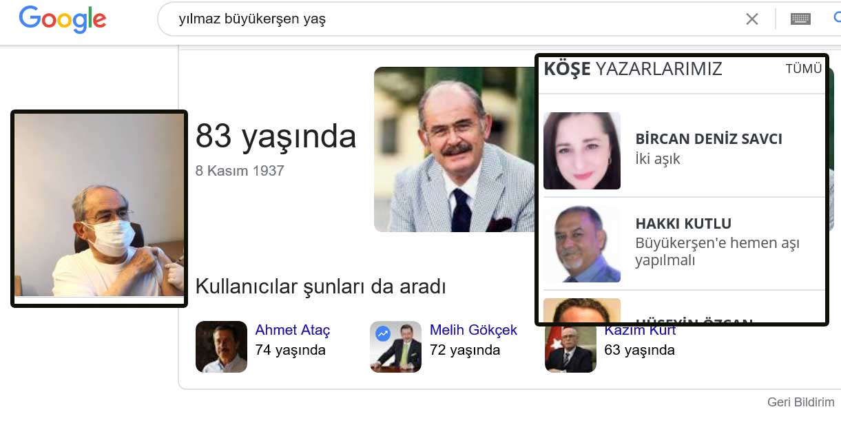 Büyükerşen Aşı Oldu: 85 Yaş Üstü Vatandaşlar Aşılarını Oluyor