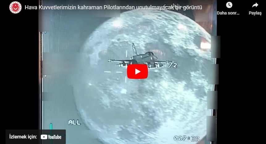 Hava Kuvvetlerimizden Eşsiz Bir Dolunay Görüntüsü