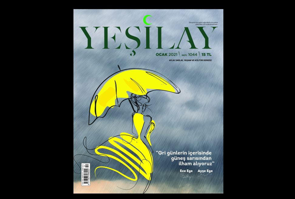 Dice Kayek’in umudu hatırlatan desenleri Yeşilay Dergisi’nin kapağında