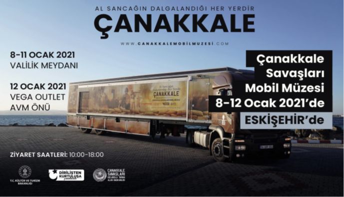 Çanakkale Muharebeleri Mobil Müzesi Eskişehir’de