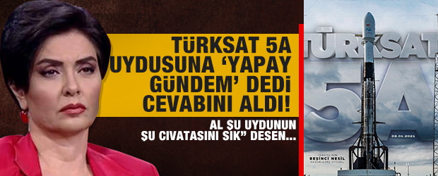Türksat 5A uydusuna ’yapay gündem’ diyen Halk TV sunucusu Özlem Gürses’e cevap