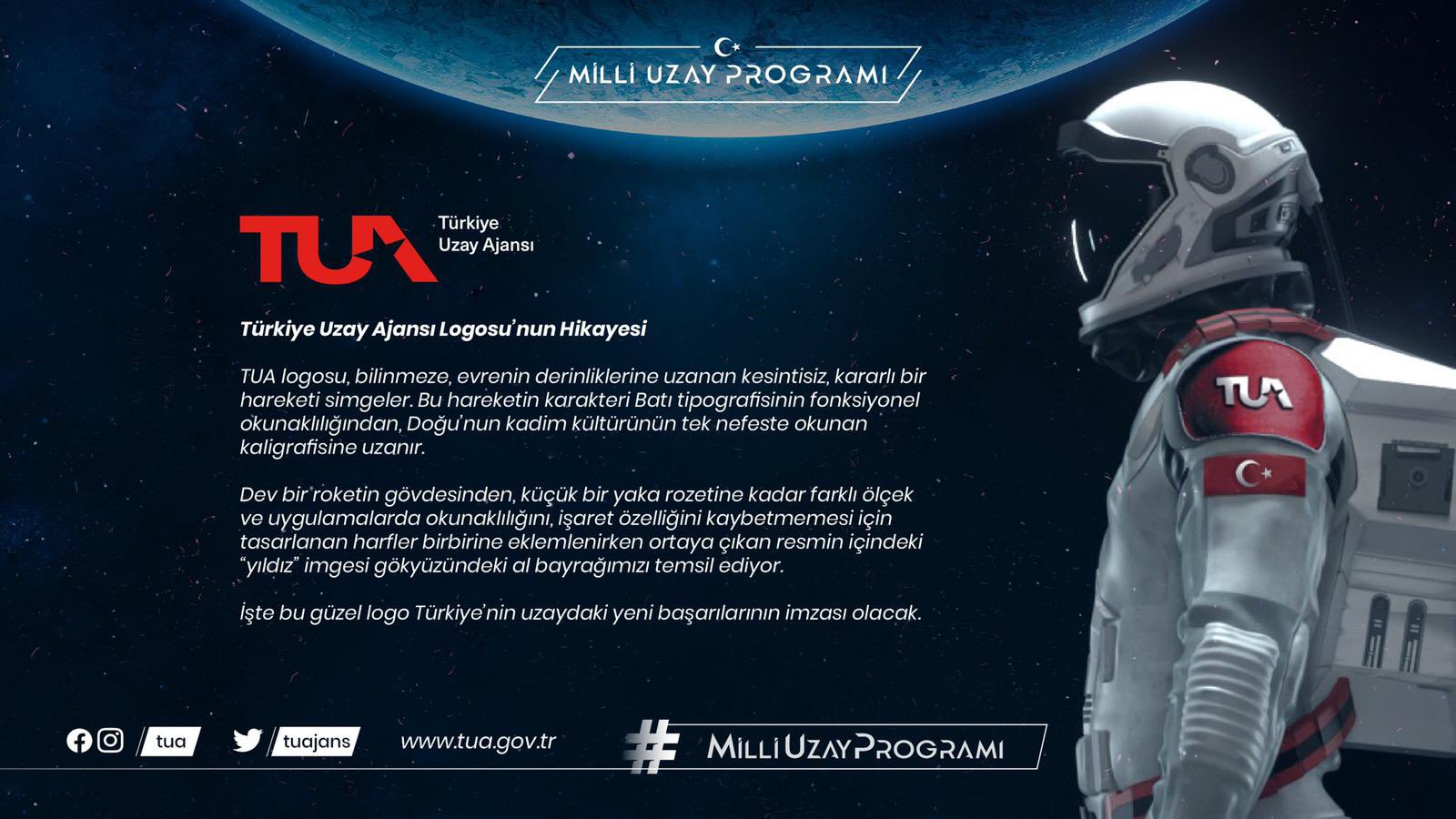 Türkiye Uzay Ajansının logosunda dikkat çeken detay!