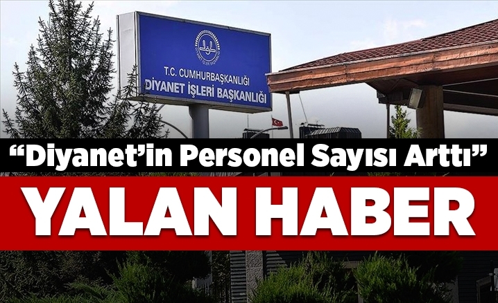 Diyanet’in 2020 yılında personel sayısı arttı mı?