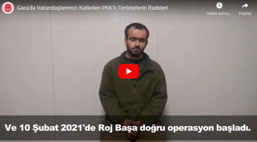 Gara’da ele geçirilen iki teröristin ifadesi ortaya çıktı