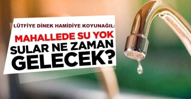 MİHALIÇÇIK’TA SU SIKINTISI
