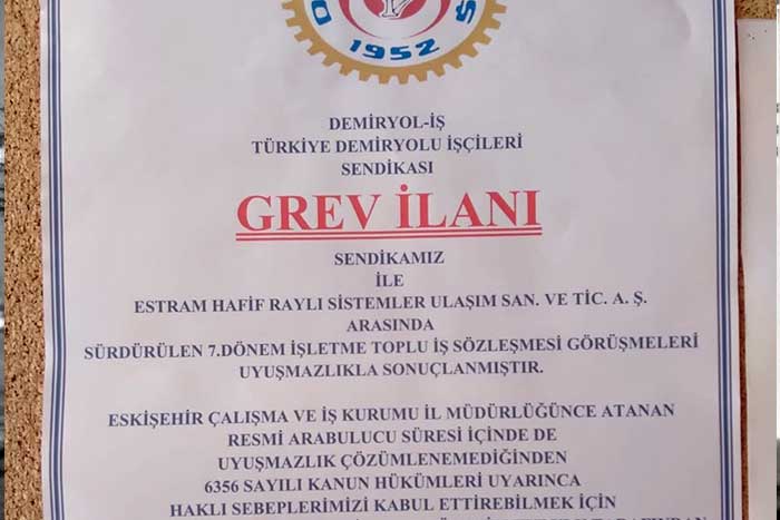 Estram Grev! Büyükşehirden Açıklama Geldi