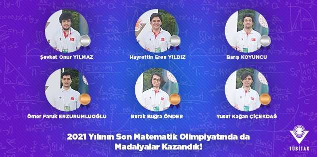 2021 Yılının Son Matematik Olimpiyatında da Madalyalar Kazandık!