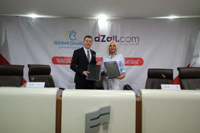 aZall.com ve Kelebek Çocuklar Derneği Kelebeklerimizin Yaralarını Sarmak İçin Protokol İmzaladı