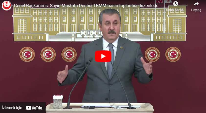 Destici: Kapatma davası sona erene kadar Meclis’teki HDP’lilerin tüm görevleri askıya alınsın