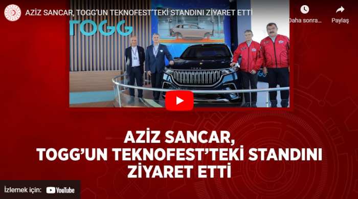 AZİZ SANCAR TOGG’UN DİREKSİYONUNA GEÇTİ