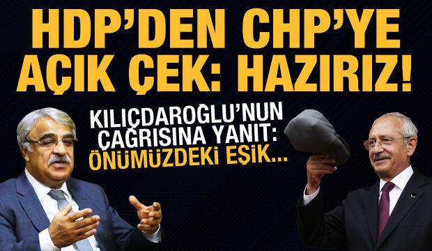 HDP’den CHP’ye açık çek: Eksiksiz yapmaya hazırız!
