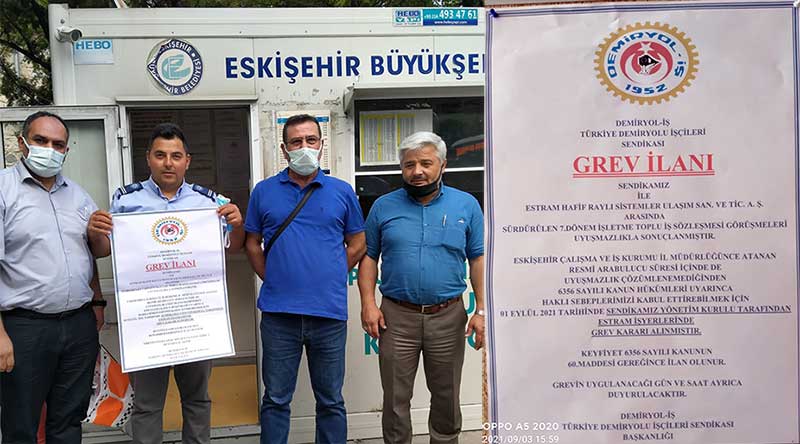Estram GREVE DOĞRU: Grev İlanı Kararı Alındı