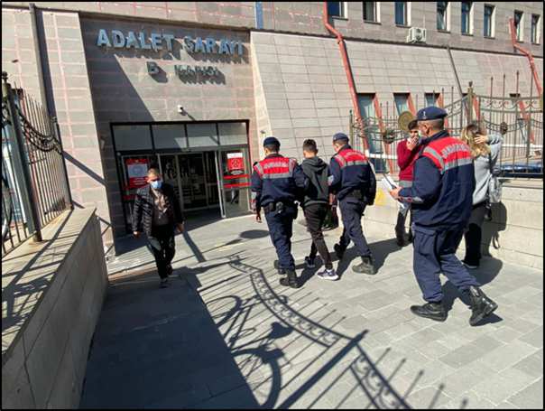 2021 Yılında jandarma tarafından yakalanan 185 şüpheliden 65’i tutuklandı