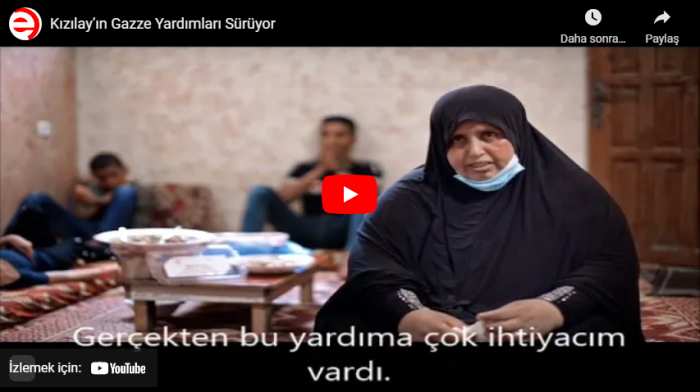 Kızılay’ın Gazze Yardımları Sürüyor