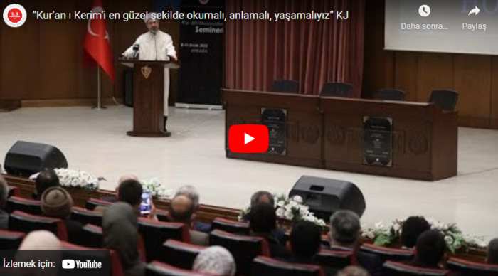 “Kur’an-ı Kerim’i en güzel şekilde okumalı, anlamalı, yaşamalıyız”