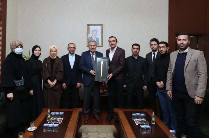 Türkiye Gençlik Vakfı Eskişehir yeni yönetiminden vali Erol AYYILDIZ a ziyaret